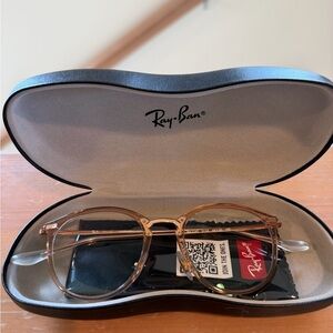Ray-Ban Blush/Rose Gold Frame Glasses